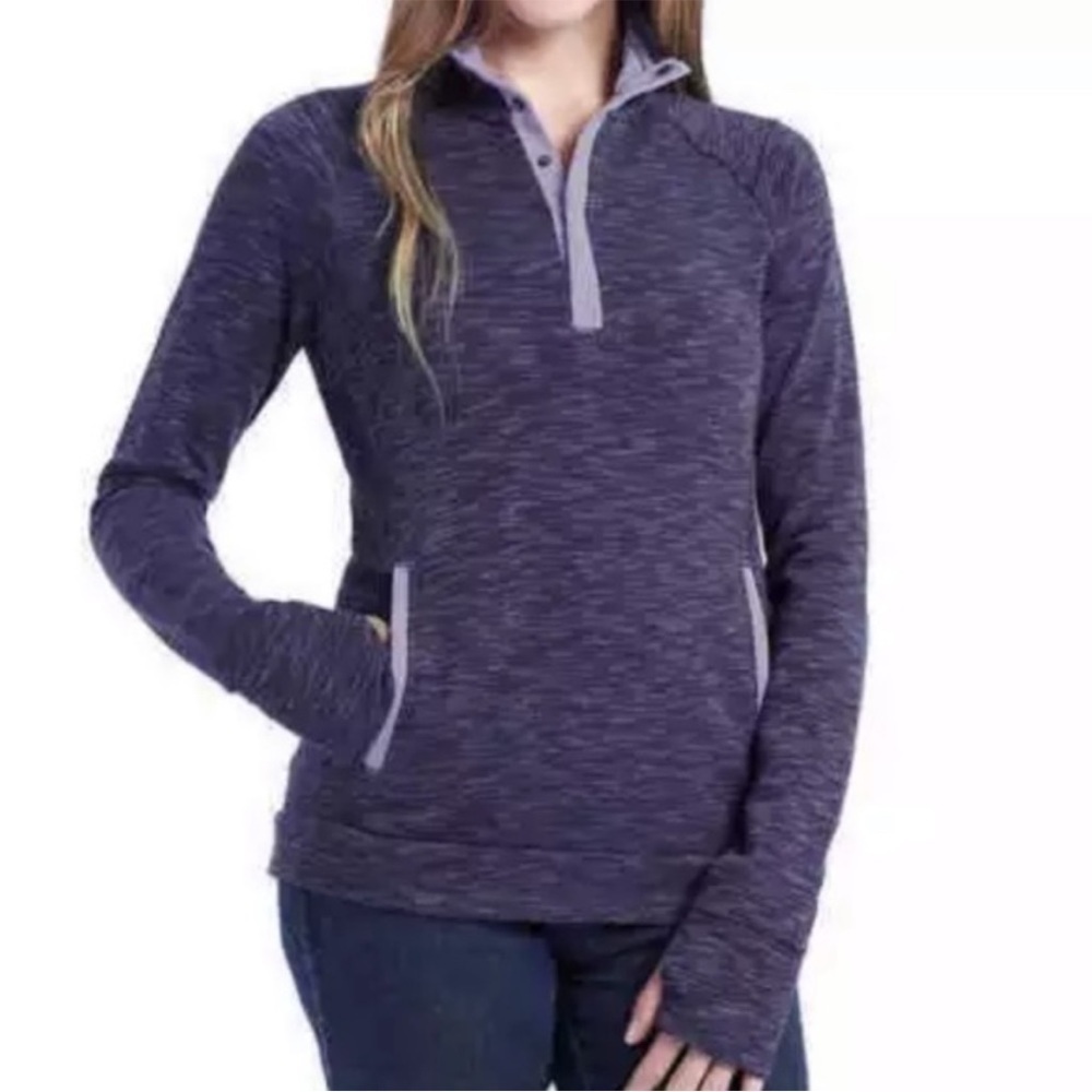 Avalanche Yoga Athletic Pullover Sweatshirt in Purple Women’s Size Small…